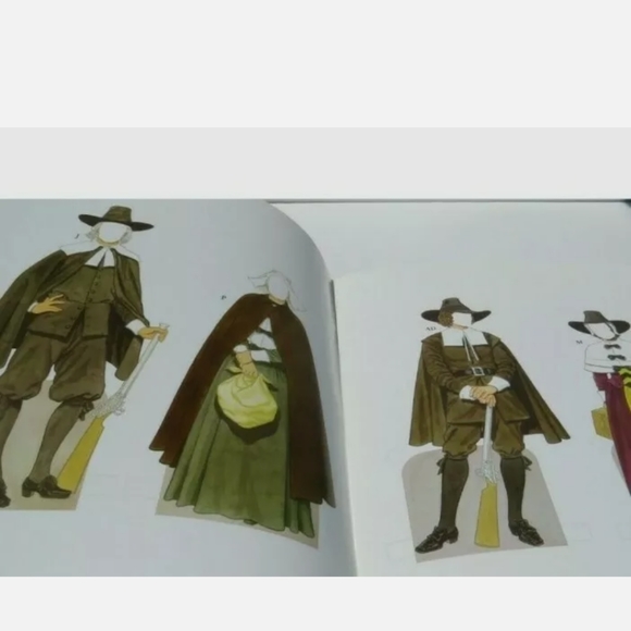 Vintage 1987 Paper Dolls Traditional Colonial - Picture 6 of 7